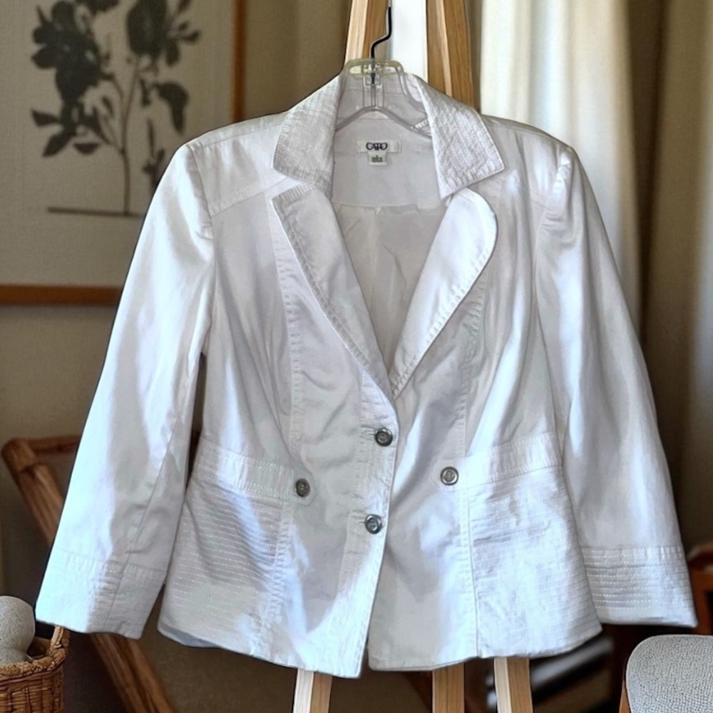 Cato White Blazer